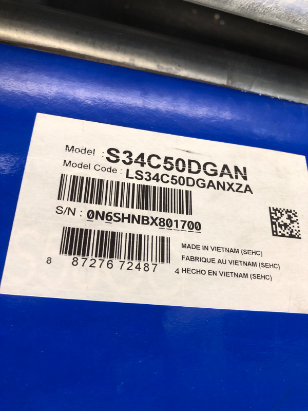 Photo 2 of ***FACTORY SEALED-OPENED TO INSPECT***
SAMSUNG 34" ViewFinity S50GC Series Ultrawide QHD Monitor, 100Hz, 5ms, HDR10, AMD FreeSync, Eye Care, Borderless Design, PIP, PBP, LS34C50DGANXZA, 2023, Black