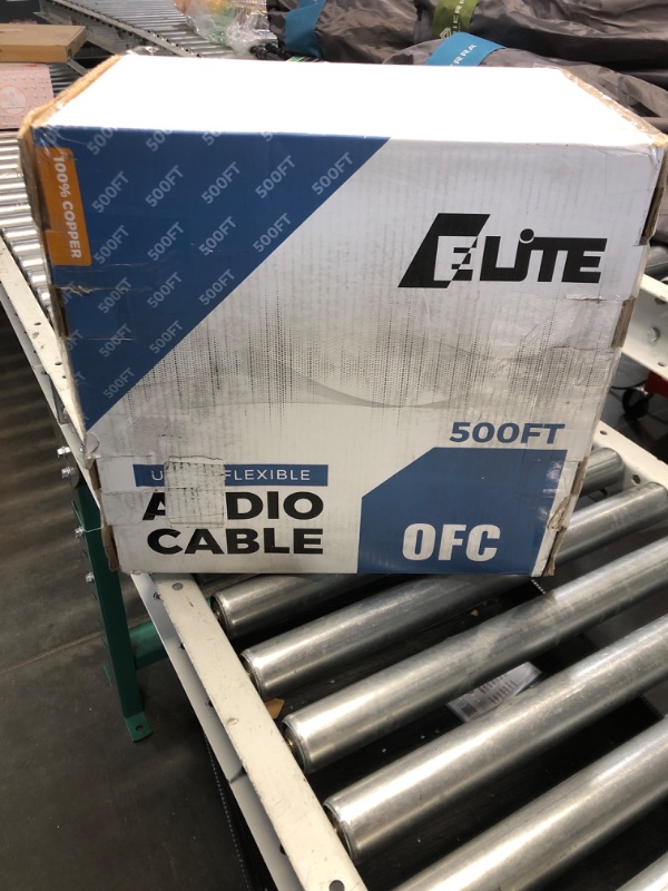 Photo 2 of **SEE NOTES** Elite 12/2 Speaker Wire, 12AWG/2-Conductor, UL Listed, CMR/CL3R, (Riser/in-Wall & Outdoor/In-Ground (Direct Burial)- 100% Oxygen Free Pure Bare Copper (OFC), 500ft Bulk Cable (65 Strands) Black