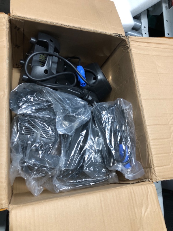 Photo 1 of ***NON REFUNDABLE, PARTS ONLY***120W LED Moving Head Dj Light Roto Prism Beam Stage Lights 2 Pack, 8 GOBOs 8 Colors DMX 512 12CH Sound for Disco Party Stage Lighting