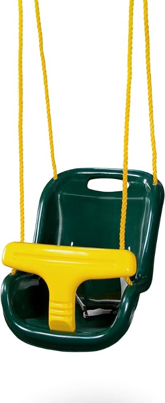 Photo 1 of ***STOCK PHOTO REFERENCE ONLY***
Plastic Infant Swing with Nylon Rope Swing Set Attachment, Green w/Yellow