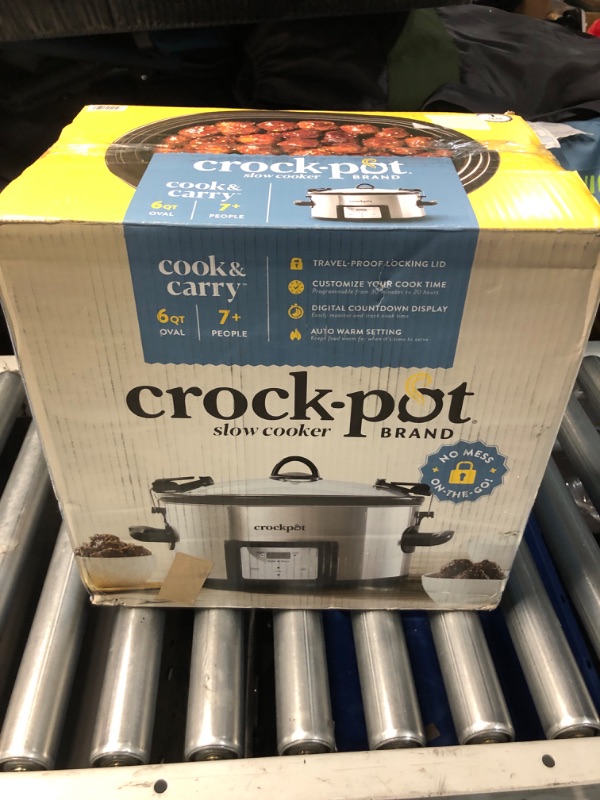 Photo 2 of Crock-Pot 6 Quart Cook and Carry Programmable Slow Cooker with Digital Timer