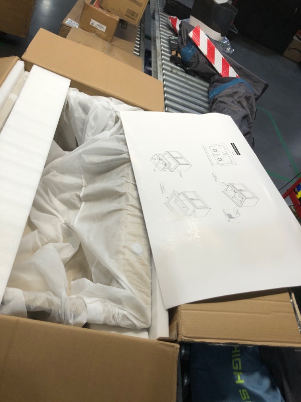 Photo 1 of 36 Gold Kitchen Sink Drop In - Fulorni 36x22 Inch Kitchen Sink Gold NANO-PVD Drop In Topmount Ledge Workstation 16 Gauge Stainless Steel Above Counter Single Bowl Large Sink Basin