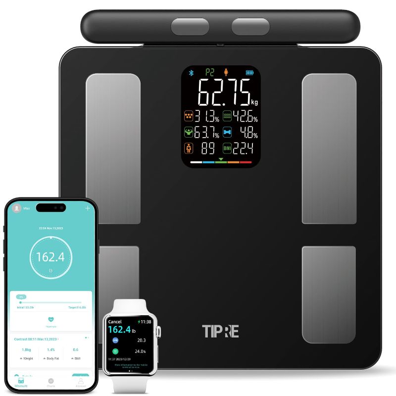 Photo 1 of 
TIPRE Smart Scale for Body Weight 8-Electrode Digital Weight Scale for Body Fat Bathroom Scale with BMI Full Body Composition Analysis