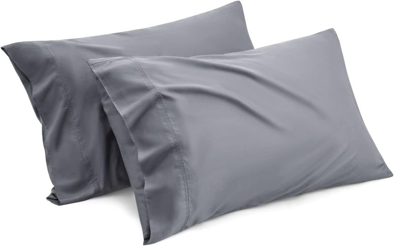 Photo 1 of 
Bedsure Cooling Pillow Case Queen Size 2 Pack, Rayon Derived from Bamboo Pillowcases for Hot Sleepers, Soft & Silky Pillow Covers