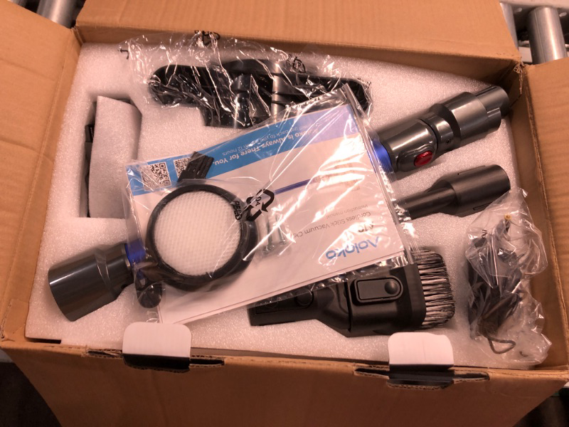 Photo 1 of (missing charger) Cordless Vacuum Cleaner, 550W/45KPA 60Mins Runtime Vacuum Cleaners for Home with LED Display,Self-Standing Anti-Tangle Stick Vacuum Cleaner,1.5L Dust Cup Vacuum for Pet Hair, Carpet, Hard Floors