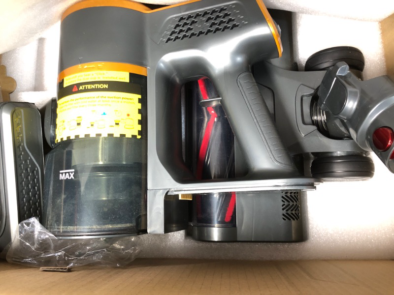 Photo 1 of (missing charger) Cordless Vacuum Cleaner, 550W/45KPA 60Mins Runtime Vacuum Cleaners for Home with LED Display,Self-Standing Anti-Tangle Stick Vacuum Cleaner,1.5L Dust Cup Vacuum for Pet Hair, Carpet, Hard Floors