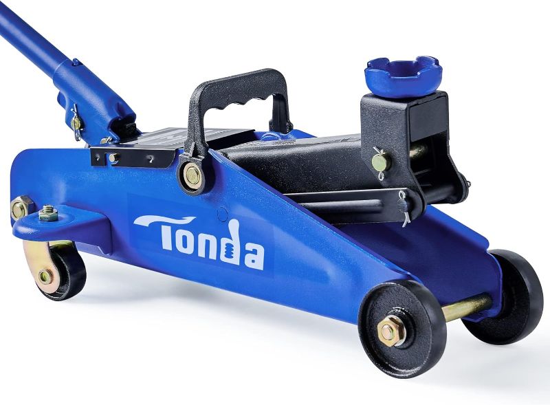 Photo 1 of 
TONDA Floor Jack, Hydraulic Portable Car Jack, 2 Ton (3,800 lb) Capacity, Blue