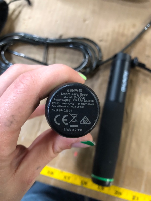 Photo 1 of RENPHO Smart Skipping Rope with Counter, Adjustable Jump Ropes for Fitness, Skip Rope with APP Data Analysis, Workout Equipment for Women Men Adult Kids, Burn Calories, Boxing Jumping Rope, Gym, MMA