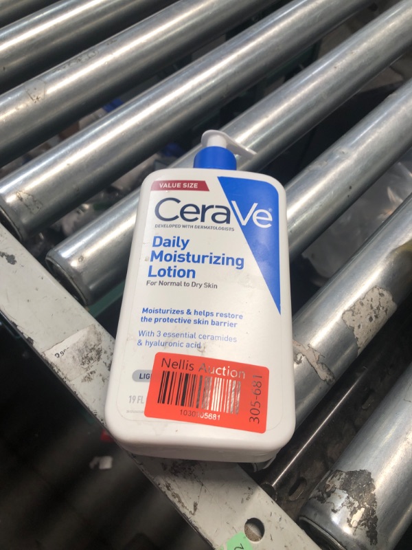 Photo 1 of **NON-REFUNDABLE** CeraVe Daily Moisturizing Lotion for Dry Skin, Body Lotion & Face Moisturizer with Hyaluronic Acid and Ceramides, Daily Moisturizer, Fragrance Free, Oil-Free, 19 Ounce