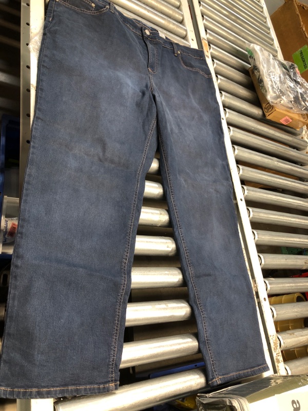 Photo 1 of ***STOCK PHOTO REFERENCE ONLY*** Terra & Sky Women's Plus Size Core Straight Leg Jeans, 20W