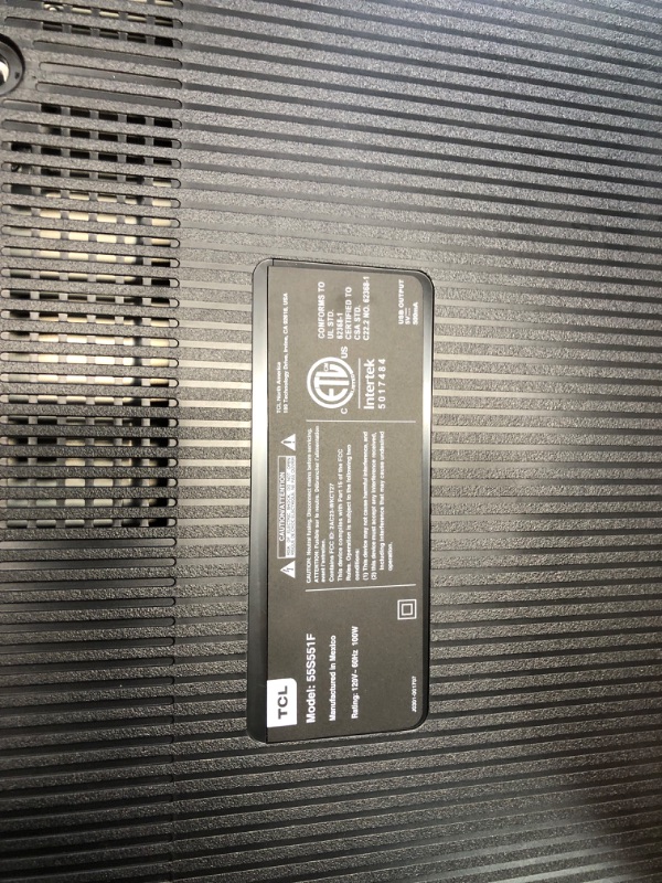 Photo 1 of ***USED - MAJOR DAMAGE - SEE PICTURES***
TCL 55-Inch Class S5 UHD 4K LED Smart TV with Fire TV (55S551F, 2024 Model), Dolby Vision, HDR PRO+, Dolby Atmos, Alexa Built-in with Voice Remote, Apple AirPlay 2 Compatibility, Streaming Television