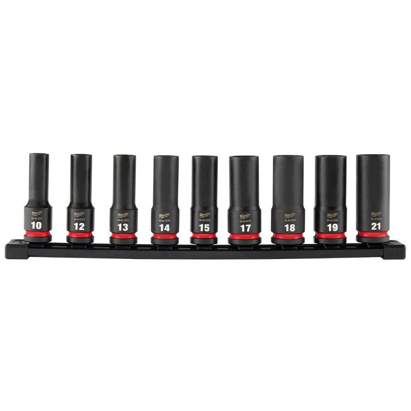 Photo 1 of ***check clerk note*** SHOCKWAVE 1/2 in. Drive Metric Deep Well 6 Point Impact Socket Set (9-Piece)
