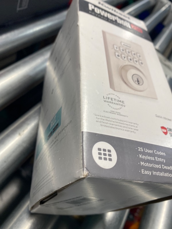 Photo 1 of ***(PARTS ONLY/ NON FUNCTIONAL/ NO RETURNS OR REFUNDS)***
Kwikset Powerbolt 250 Keypad Electronic Lock and Deadbolt in Satin Nickel Contemporary