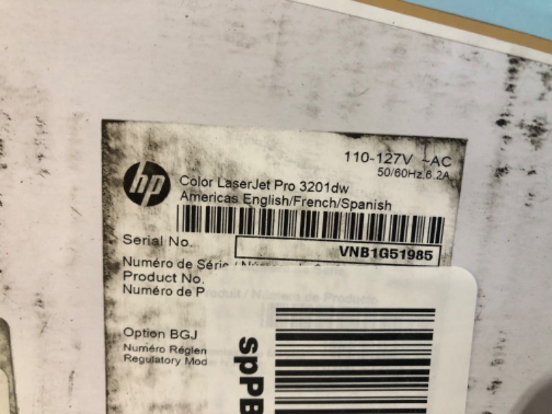 Photo 2 of ***FACTORY SEALED/ SCRATCHED DURING INSPECTION****LaserJet Pro 3201dw Wireless Color Laser PrinterLaserJet Pro 3201dw Wireless Color Laser Printer