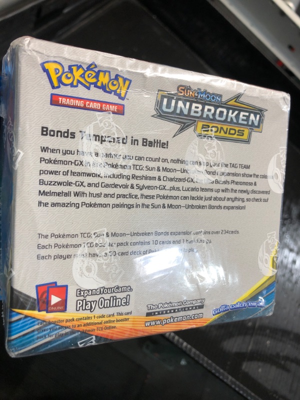 Photo 2 of ***FACTORY SEALED/ NON-REFUNDABLE***Pokemon TCG: Sun & Moon unbroken bonds Booster Box-