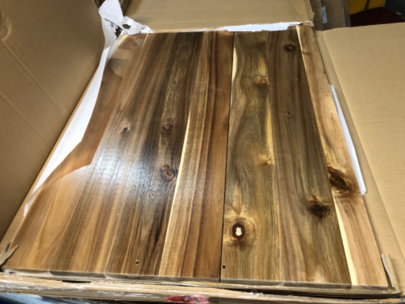 Photo 1 of ***MAJOR DAMAGE - SPLIT APART - SEE PICTURES***
SwallowLiving Acacia Wood Noodle Board Stove Cover with Handles, Wooden Stovetop Cover Board for Electric Stove and Gas Stove Top, Kitchen Sink Cover for Counter Space, Cutting Board