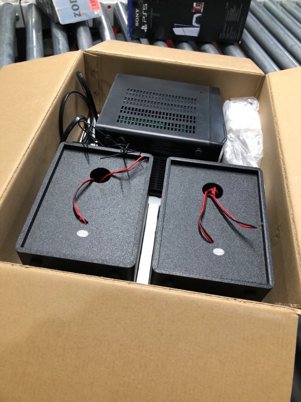 Photo 1 of Compact Stereo System for Home, 30W CD Player with Speakers, Bluetooth, FM Radio, Aux-in, USB Playback, Earphone Port, DSP-Tech, Remote Included (New Version)