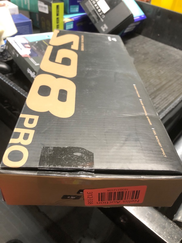 Photo 1 of AULA S98 Pro Wireless Mechanical Keyboard with Screen & Knob,2.4GHz/USB-C/BT5.0 Gasket Hot Swappable Creamy Keyboard,Pre-lubed Linear Switches,Side Printed PBT Keycaps,RGB Backlit Gaming Keyboard