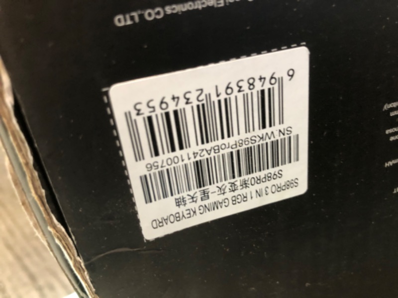 Photo 1 of AULA S98 Pro Wireless Mechanical Keyboard with Screen & Knob,2.4GHz/USB-C/BT5.0 Gasket Hot Swappable Creamy Keyboard,Pre-lubed Linear Switches,Side Printed PBT Keycaps,RGB Backlit Gaming Keyboard