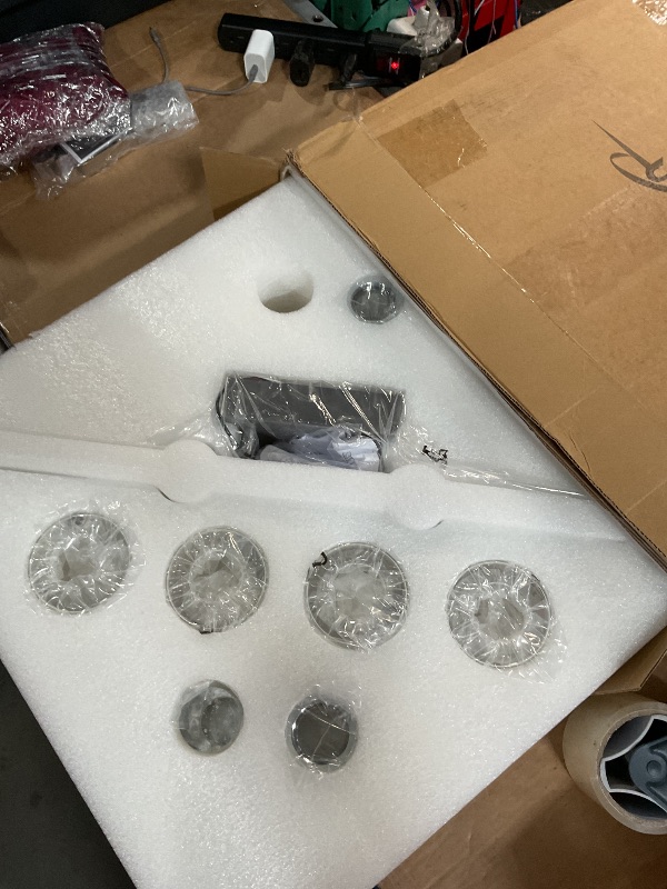 Photo 1 of (Missing pieces) (sold for parts)  4-Light Bathroom Light Fixtures, Brushed Nickel Vanity Lights, Dimmable LED Bathroom Vanity Light Over Mirror, Modern Crystal Vanity Lights