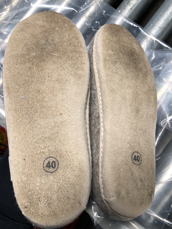 Photo 1 of **SOLES ARE DIRTY** Nootkas Felted Merino Wool 'Newport' House Shoes for Men and Women – Cozy Indoor Slippers with Natural Temperature Regulation APPROX SIZE MEN 7-7.5, WOMEN 8-8.5