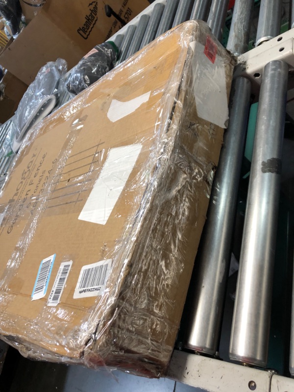 Photo 1 of ***MISSING STAKES - TOPS OF FENCE CRUSHED - SEE PICTURES***
FOREHOGAR Metal Garden Fence 32 in H x 12 ft L, 6 Panels + 7 Stakes Border Dog Fence Panels Animal Barrier, No Dig Garden Fencing for Yard Patio Flower Bed Lawn Outdoor, Arch Black