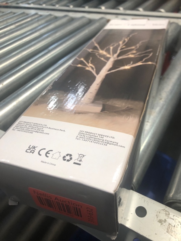 Photo 1 of PEIDUO Set of 2 Money Trees, Lighted 22Inch 24LT White Birth Tree with Clips and Greeting Cards, Gift Card Holder for Birthday,Christmas, Wedding, Father's Day Graduation Gifts, Money Tree Gift Holder