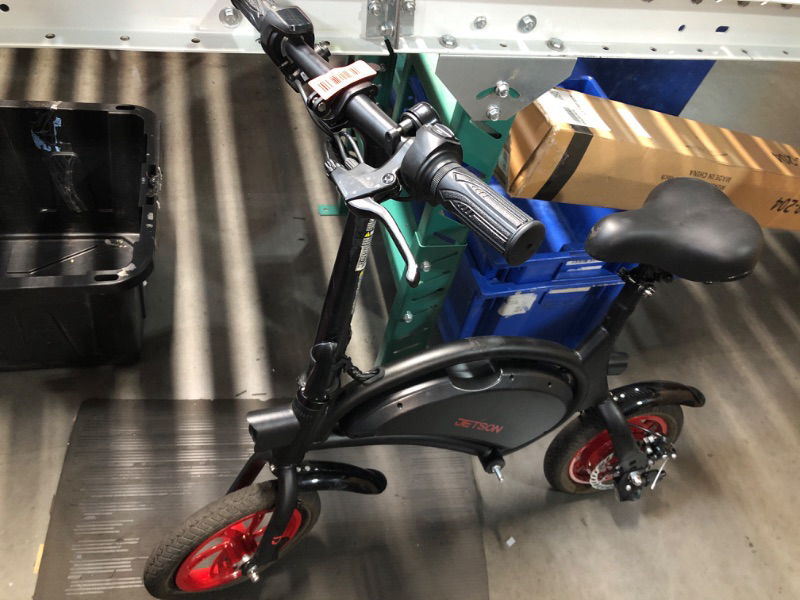 Photo 1 of **** PARTS ONLY **** Jetson Bolt Electric Bike, Foot Pegs, Easy-Folding, Built-In Carrying Handle, Twist Throttle, Cruise Control, Up To 15.5 MPH, Range Up To 15 Miles, Ages 13+, Black, JBOLT-BLK