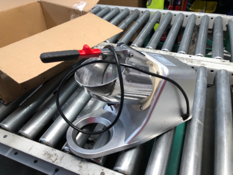 Photo 1 of ***USED - INCOMPLETE - POWERS ON - UNABLE TO TEST FURTHER***
 VIVOHOME Electric Ice Shaver Snow Cone Maker Machine Silver 143lbs/hr with Ice Pick for Home and Commercial Use