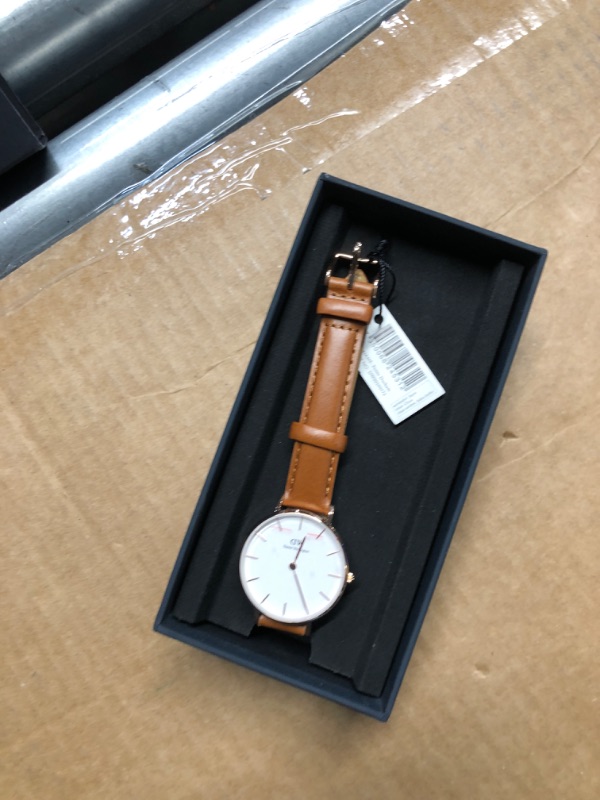 Photo 3 of **APPEARS TO NEED A NEW BATTERY**
Daniel Wellington Petite Durham 32mm Women's Watch, Leather Rose Gold Watch for Women