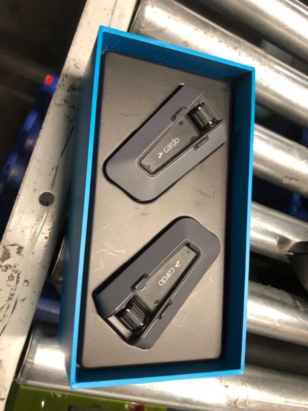 Photo 1 of Cardo PACKTALK Edge Motorcycle Bluetooth Communication System Headset Intercom - Dual Pack, Black