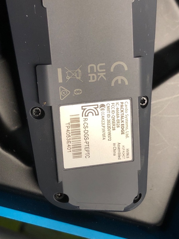 Photo 1 of Cardo PACKTALK Edge Motorcycle Bluetooth Communication System Headset Intercom - Dual Pack, Black