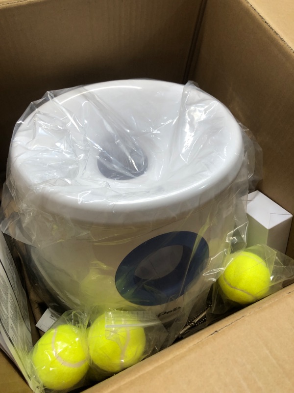 Photo 1 of Pet Prime Automatic Ball Launcher for Large Dogs, with 6pcs Tennis Balls(2.5'') Dog Ball Thrower Machine for Pet Indoor/Outdoor Interactive Throwing Game for Large Breed Dog