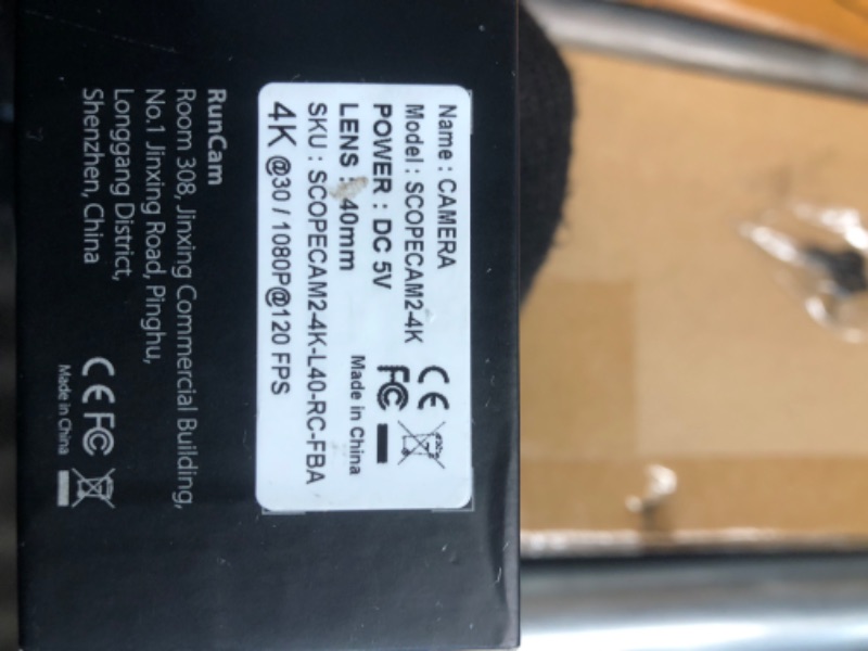 Photo 1 of RunCam ScopeCam2 4K Airsoft Camera WiFi Waterproof 4xDigital Zoom HD Mini Video Camera for Airsoft Paintball Hunting Tactical Training with Recording Switch Cable