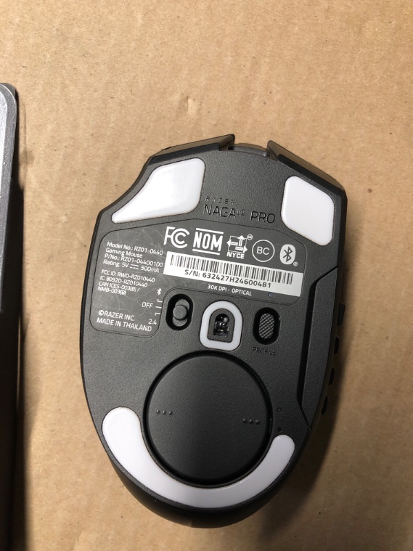 Photo 1 of Naga V2 Pro MMO Wireless Optical Gaming Mouse with Interchangeable Side Plates in 2, 6, 12 Button Configurations