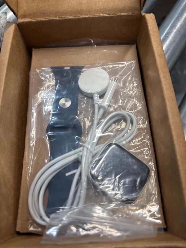 Photo 4 of **NOT IN ITS ORIGINAL PACKAGING ***Apple Watch SE (2nd Gen) [GPS 40mm] Smartwatch with Silver Aluminum Case with Storm Blue Sport Band S/M. Fitness and Sleep Tracker