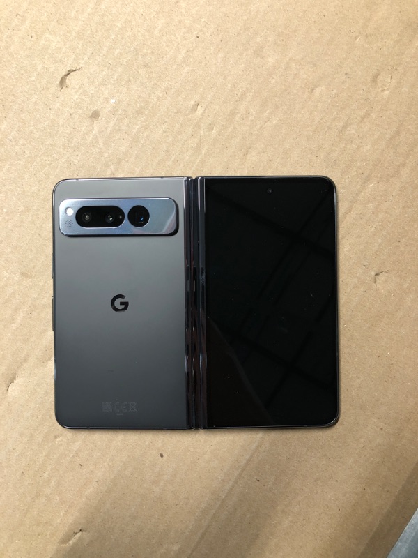Photo 1 of Google Pixel Fold - Unlocked Android 5G Smartphone with Telephoto Lens and Ultrawide Lens - Foldable Display - 24-Hour Battery - Obsidian - 256 GB