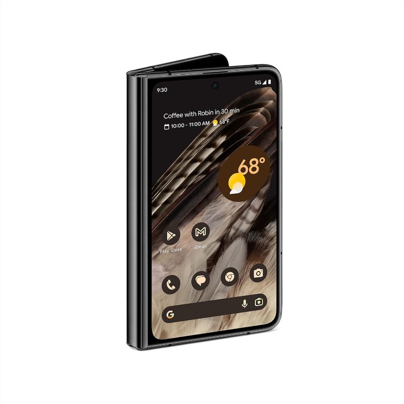 Photo 1 of Google Pixel Fold - Unlocked Android 5G Smartphone with Telephoto Lens and Ultrawide Lens - Foldable Display - 24-Hour Battery - Obsidian - 256 GB