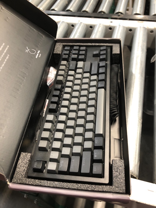 Photo 1 of TECWARE Phantom+ Elite 87 Key RGB Mechanical Gaming Keyboard, LED Backlit, Universal Hot-Swap, Wired and Wireless, 3 Mode Connectivity, Thocky Sounding, Black Elite Wraith Red