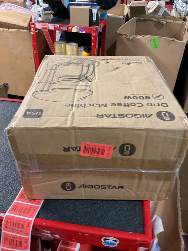 Photo 1 of Aigostar Programmable Coffee Maker, 12 Cup Coffee Maker with Glass Carafe, Auto Pause Drip Coffee Maker, 24H Timer and Auto Keep Warm Small Coffee Maker with Permanent Filter, Black