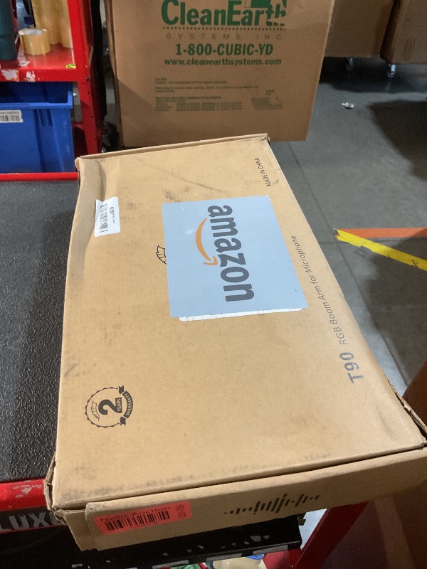 Photo 1 of RGB Boom Arm, TONOR Adjustable Mic Stand with RGB Light for HyperX QuadCast/Blue Yeti/Rode NT1, Rotatable Suspension Boom Scissor Stand for Gaming Streaming Podcasting YouTube Recording T90