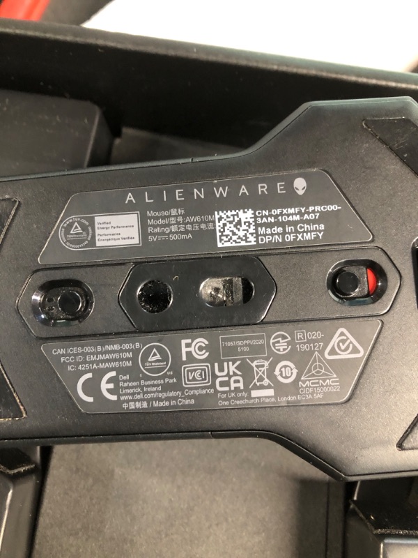 Photo 4 of ***NON REFUNDABLE, PARTS ONLY***Alienware AW720M Tri-Mode Wireless Gaming Mouse - 2.4GHz Wireless