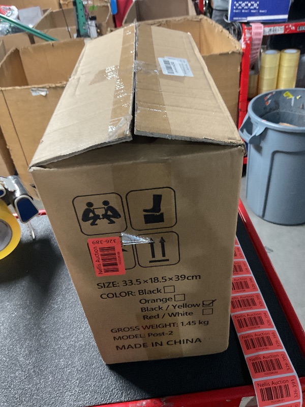 Photo 1 of HiGiant 2 Pack Portable Delineator Post Cones with Fillable Base, Expandable Traffic Safety Barriers, 8 Ft Plastic Chain Stanchion for Parking Lot and Construction lot [Black/Yellow]