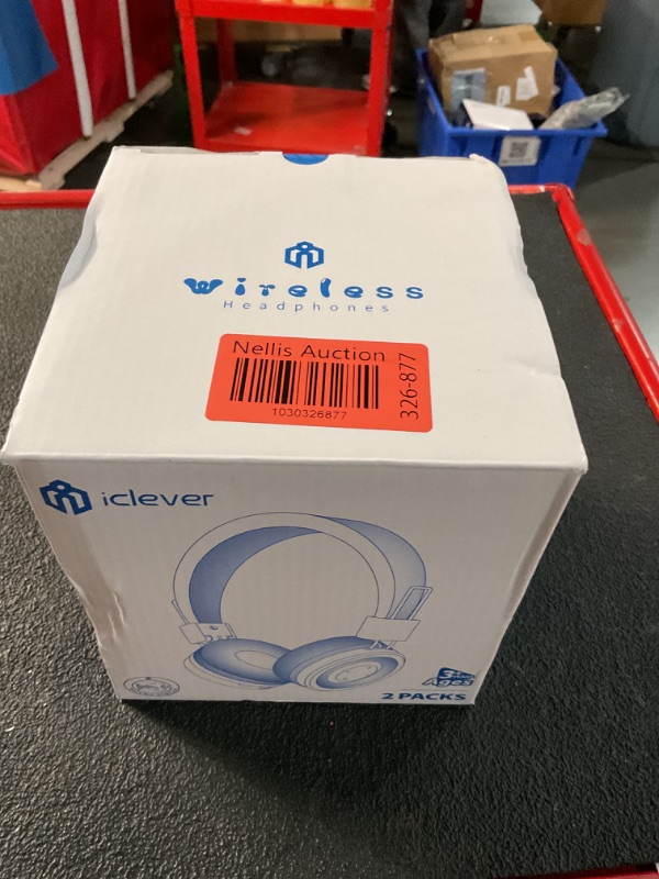 Photo 2 of [2 Pack] iClever BTH02 Kids Wireless Headphones - Online Schooling Headphones for Kids with MIC