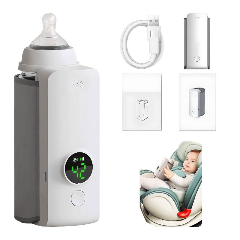 Photo 1 of (POWER TESTED) (TAN) Portable Bottle Warmer for Travel, Fast Heating - Bottle Warmer for Breastmilk,Portable Milk Warmer with Super Fast Charging,Bottle Warmer On The Go-Instant Breastmilk (1 pcs)
