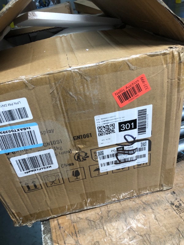 Photo 1 of VEVOR Countertop Food Serving Display Container, 4 Pan Stainless Steel Food Serving Tray, Buffet Condiment Dispenser Display Rack with Clear Lid & 3 Freezer Boxes, for Restaurant Hotel Kitchen Party