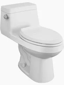 Photo 1 of (truck/trailer pick up only) 
American Standard Champion 4 Tall Height 1-Piece 1.6 GPF Single Flush Elongated Toilet in White, Seat Included 2034314.020