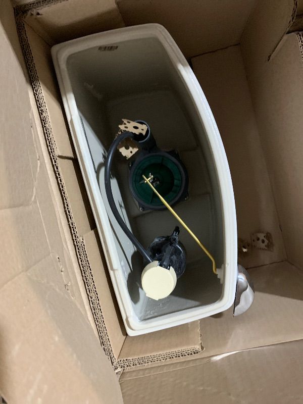 Photo 1 of (truck/trailer pick up only) 
American Standard Champion 4 Tall Height 1-Piece 1.6 GPF Single Flush Elongated Toilet in White, Seat Included 2034314.020