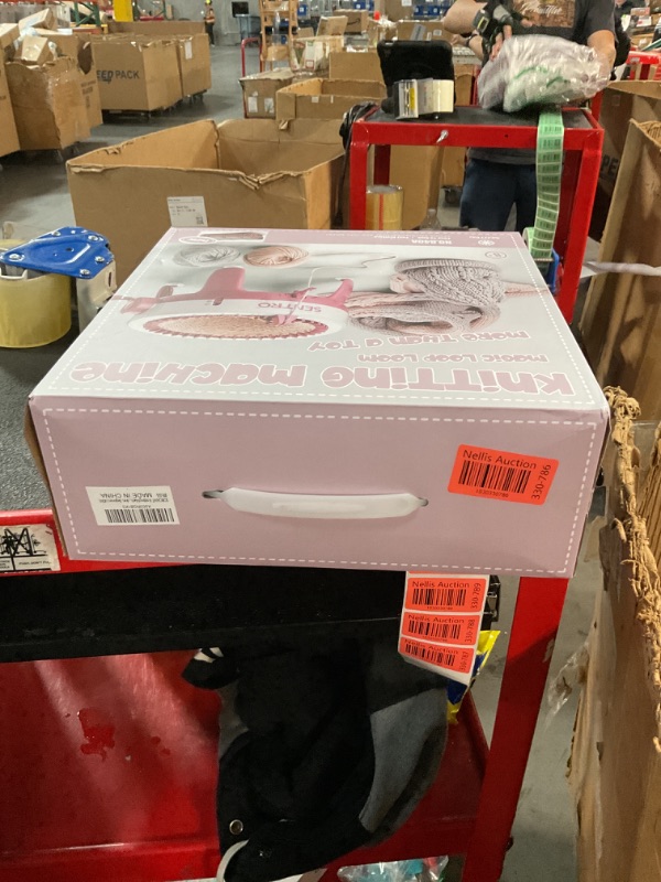 Photo 1 of SOBOANT Sentro Knitting Machine, 40 Needle Knitting Machine, DIY Knitting Board Rotary Double Loom, Creative Wool Knitting Machine for Adults, Beginners (40W)