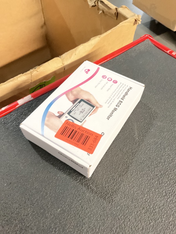 View 2 of ChoiceMMed Handheld ECG Monitor - Record ECG and Heart Rate On-The-Go - Support Storing Up to 200 Records - No Subscription Required - Compact and Portable - Works with Most Smartphones - LCD Display